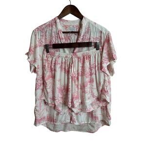 Piyama  Maggie Pyjama Set in Summer Toile Womans Medium